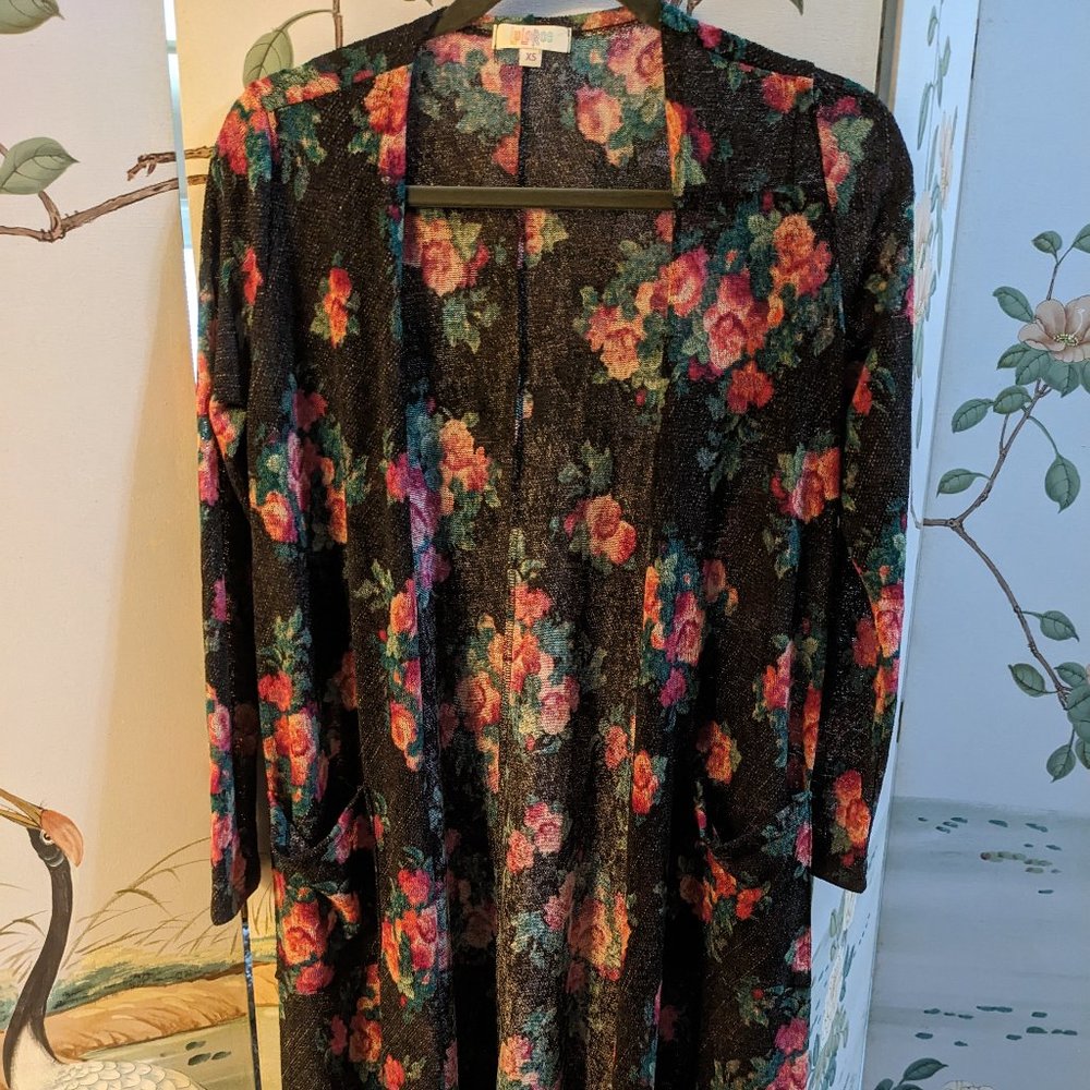 LulaRoe long Duster sweater